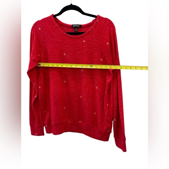 Buffalo red hearts sweater valentine size medium - Picture 5 of 6